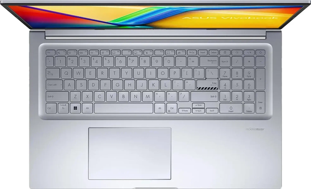 Ноутбук ASUS Vivobook 17X M3704YA-AU159 [90NB1191-M008F0] Cool Silver 17.3" {FHD Ryzen 5 7430U/16Gb/1024PCISSDGb/DOS}