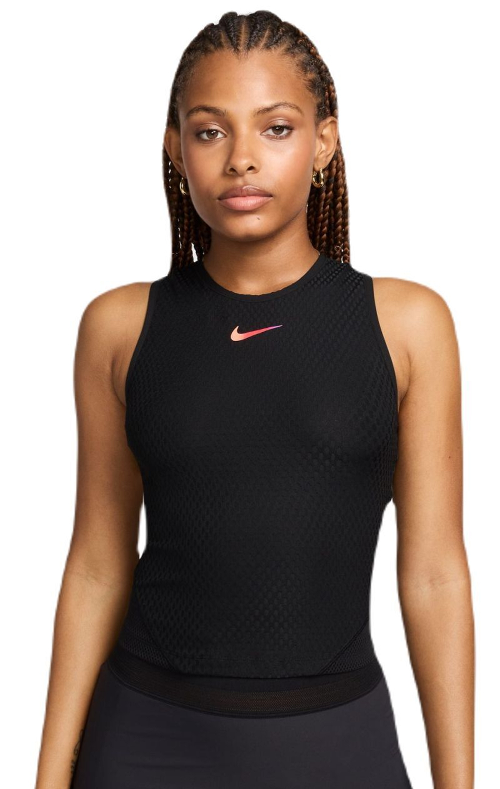 Женский топ теннисный Nike Court Slam Dri-Fit - черный
