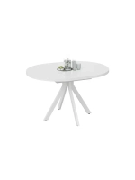 Стол кухонный обеденный круглый раздвижной 100,3х100,3х75 см