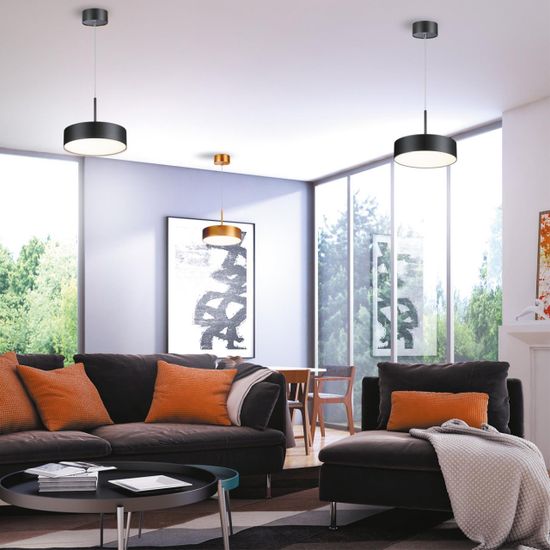 358762 OVER NT21 354 черный Светильник накладной светодиодный, длина провода 2м IP20 LED 30W 4000K 2600Лм 100-265V PROMETA