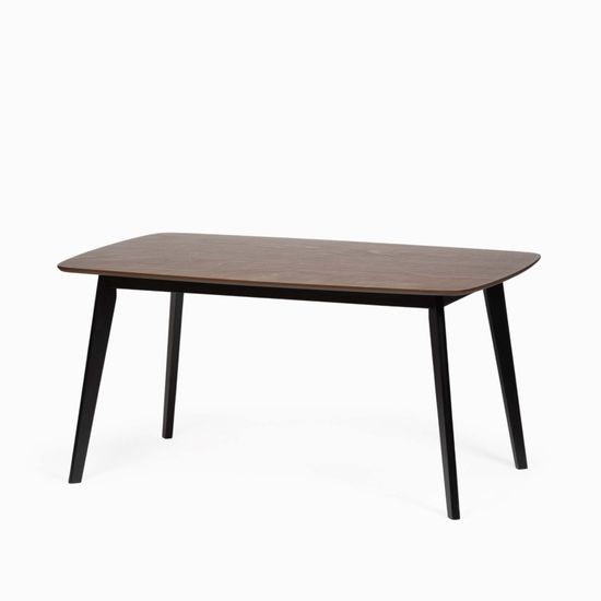 Обеденный стол Aimon 150х90 коричневый/черный