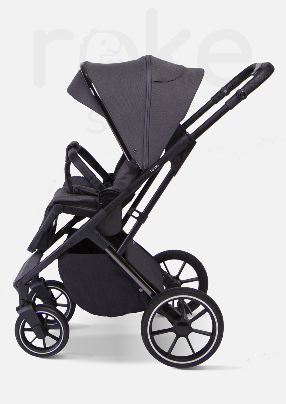 Peppy Коляска детская Tecla 2 в 1 Shadow Antrazit Chrome Edition (Графитовый)