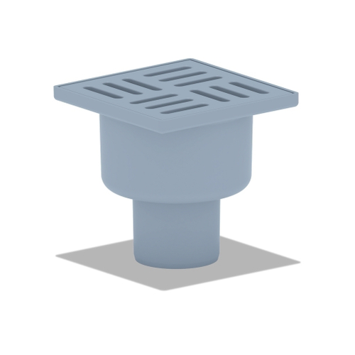 50 трап с вертик. спуском,н/рег решетка 100х100 пласт. АНИ пласт TA5204