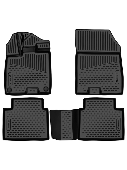 Коврики 3D в салон для GAC GS4 2025 -, Внедорожник 5 дв., версия 4WD, 4 шт. (полиуретан)  ELEMENT3DAN1194210K