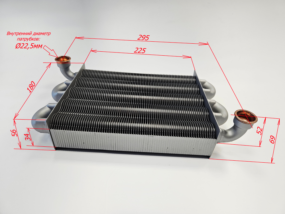 Теплообменник монотермический для LAMBORGHINI FL D С24/Ninfa N24 MCA (арт. 39820880)