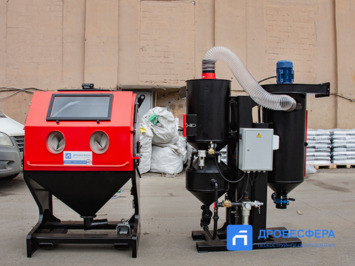 Пескоструйная камера PST КСО-110-Н-ФВР-М с фронтальной загрузкой