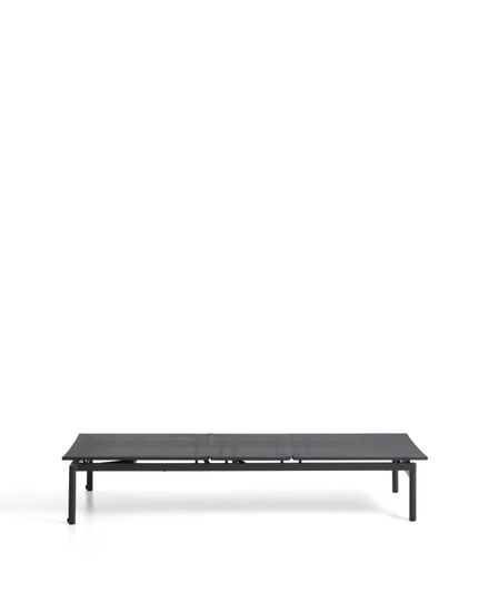 Шезлонг Lesina из алюминия и ткани графитового цвета