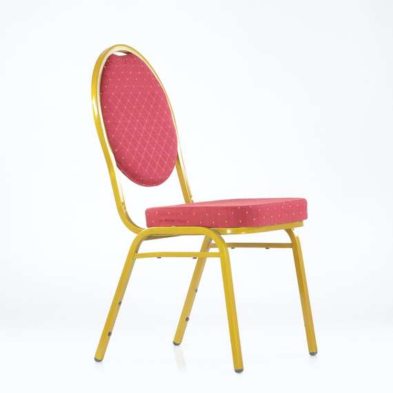 Стул Barneo S-7 банкетный каркас золото, красная ткань