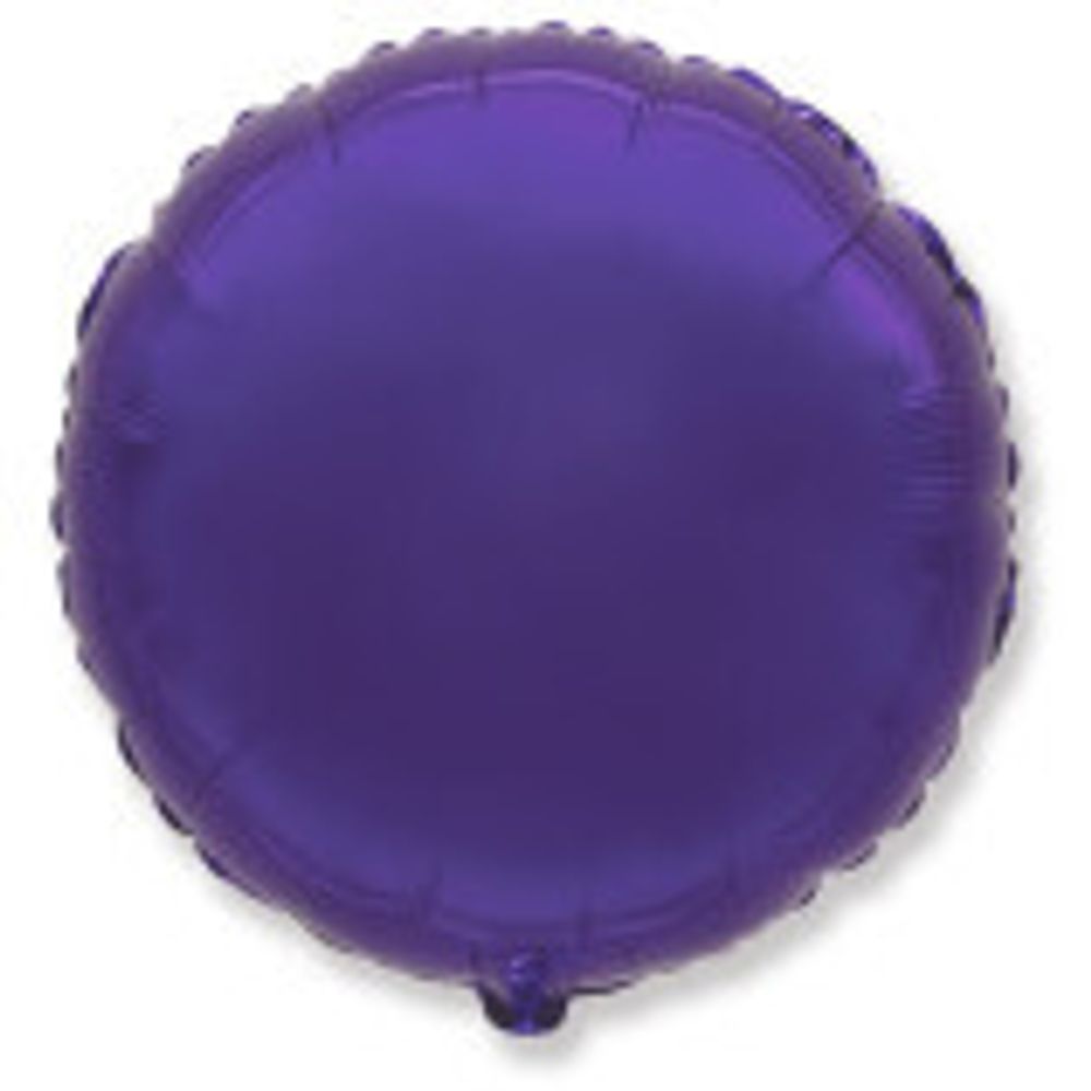 Шар-круг 18"/45 см, фольга, фиолетовый (FM) (БГ-15)