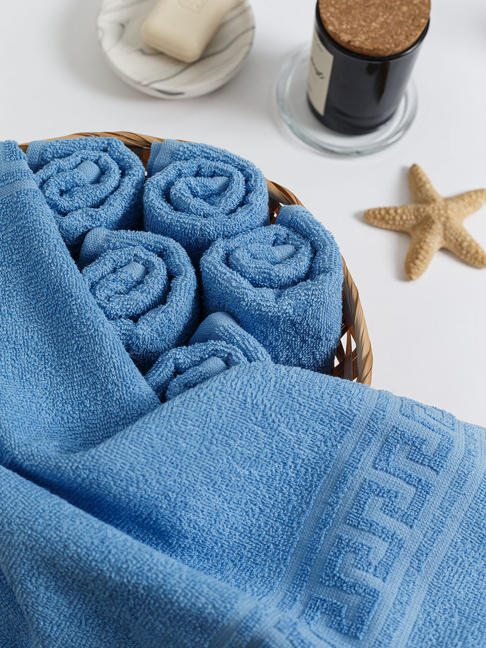 Полотенце махровое, г/к, 30х50, арт. ВТ 30-50Г, 380 гр/м2, цвет: 012-голубой,