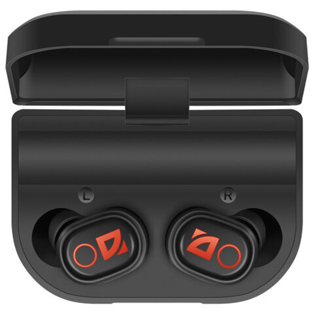 Наушники с микрофоном (гарнитура) DEFENDER TWINS 639, Bluetooth, беспроводные, черные,