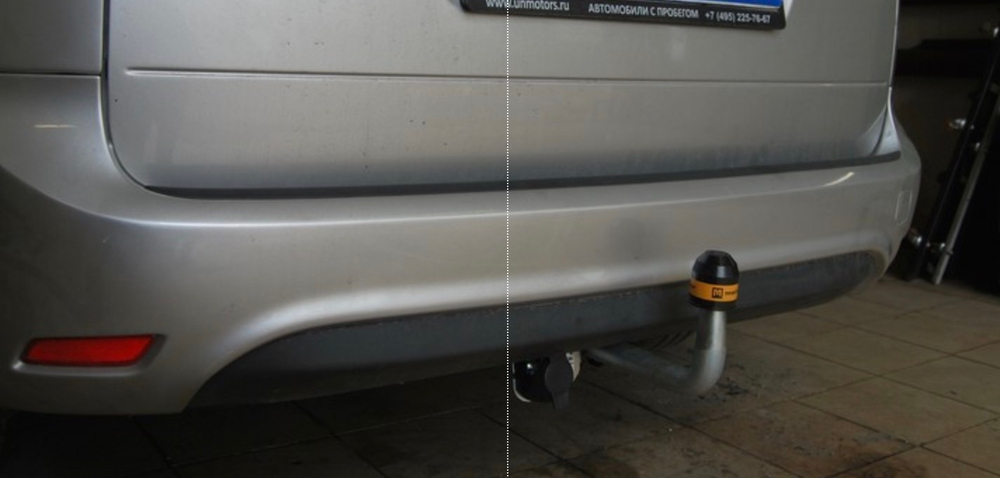 Фаркоп Motodor для Ford Focus 2 Универсал 2004-2010 (оцинкованный шар)(паспорт и сертификат в комплекте)(без электрики) 90708-A