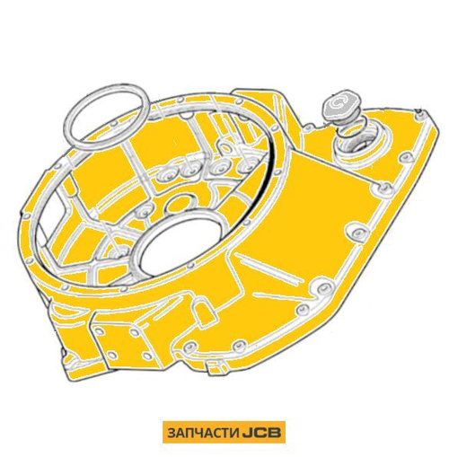 Кожух маховика ДВС JCB 320/05152
