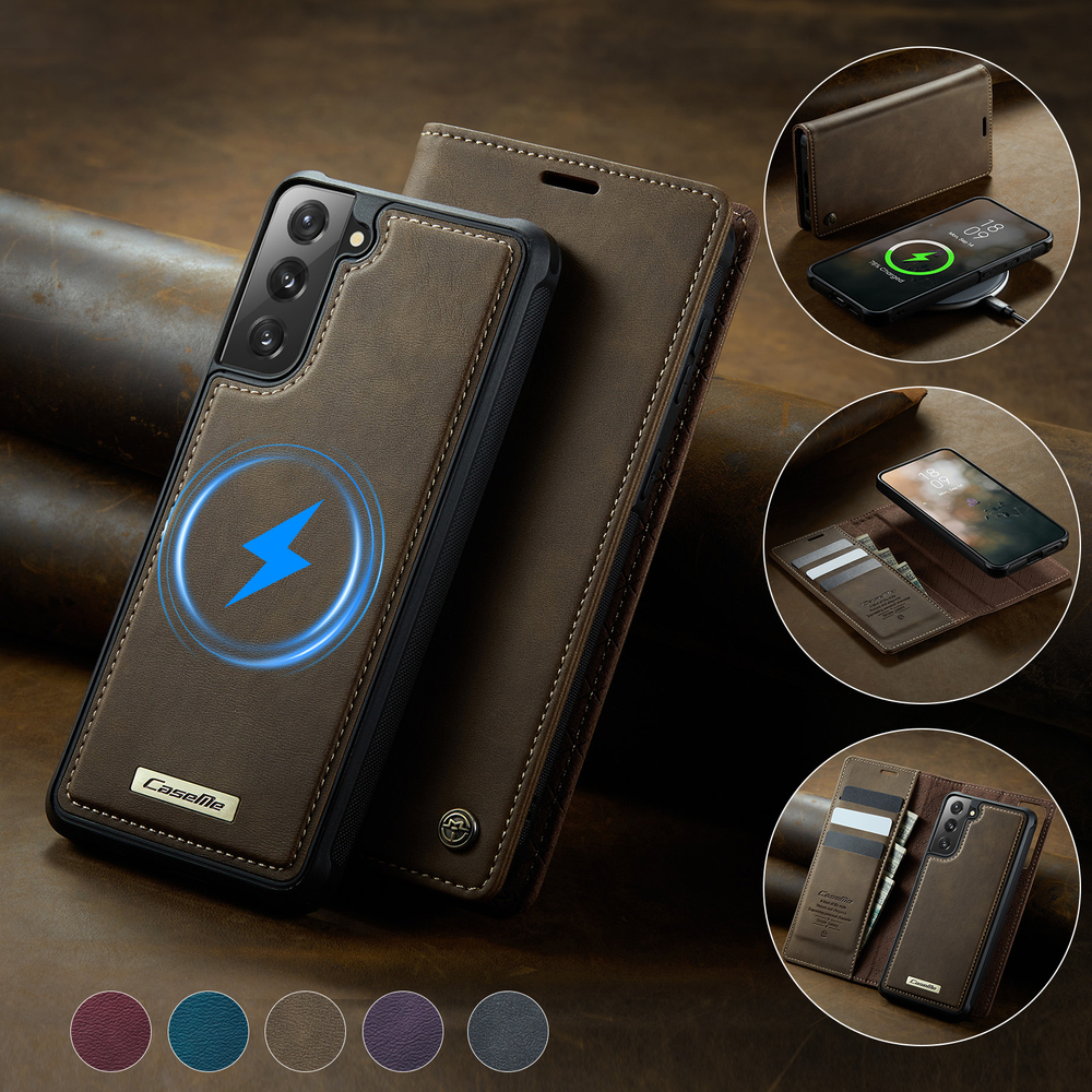 Чехол-кошелек CaseMe 2 in 1 MagSafe Samsung Galaxy S21 FE