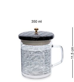 GS- 52/2 Кружка с крышкой «Нити» 350мл