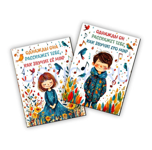 Магнит "Как звучит её/его мир"