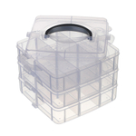 Органайзер тм VETTA, 3-х уровневый, 18 ячеек, пластик, 15х15х12,5см