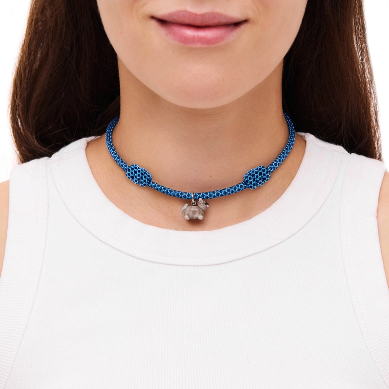 Колье Мой Любимый Пушистик на Паракорде – Серый полосатый кот