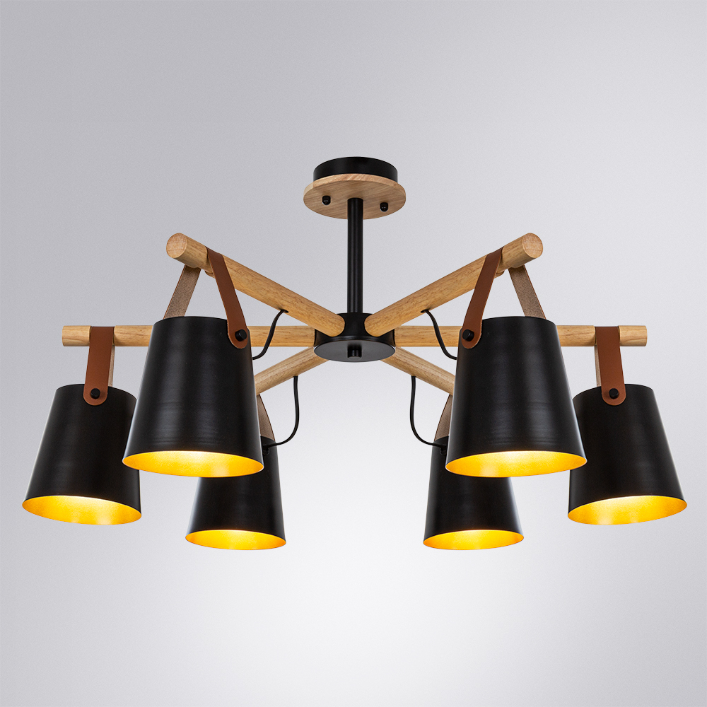 Люстра на штанге Arte Lamp A7032PL-6BK