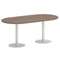 Onix Direct Стол овальный O.SPRG-3 Дуб Аризона/Металл Белый 1800*900*750