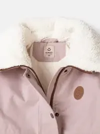 Парка демисезонная с меховым воротником "Зефир"