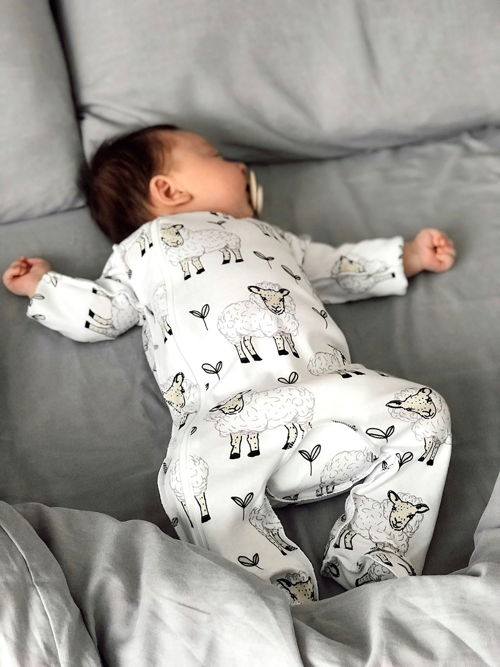 Комбинезон Mjölk Овечки, швы наружу