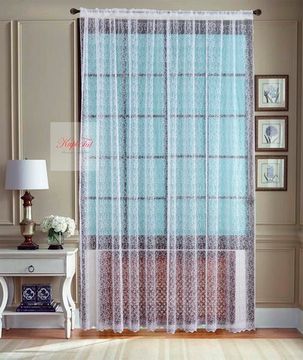 Тюль сетка с вышивкой Веточки (белый)