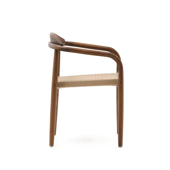 Стул Glynis орех с бежевым сиденьем