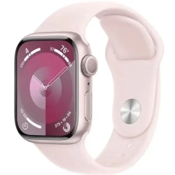 Apple Watch Series 9, 41 мм, розовый алюминий, спортивный ремешок нежно-розового цвета