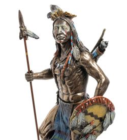 Veronese WS-620 Статуэтка «Индеец с копьем и щитом»