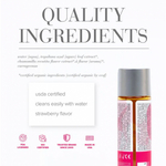 Органический лубрикант на водной основе с клубникой JO Naturlove USDA Strawberry fields, 30 мл