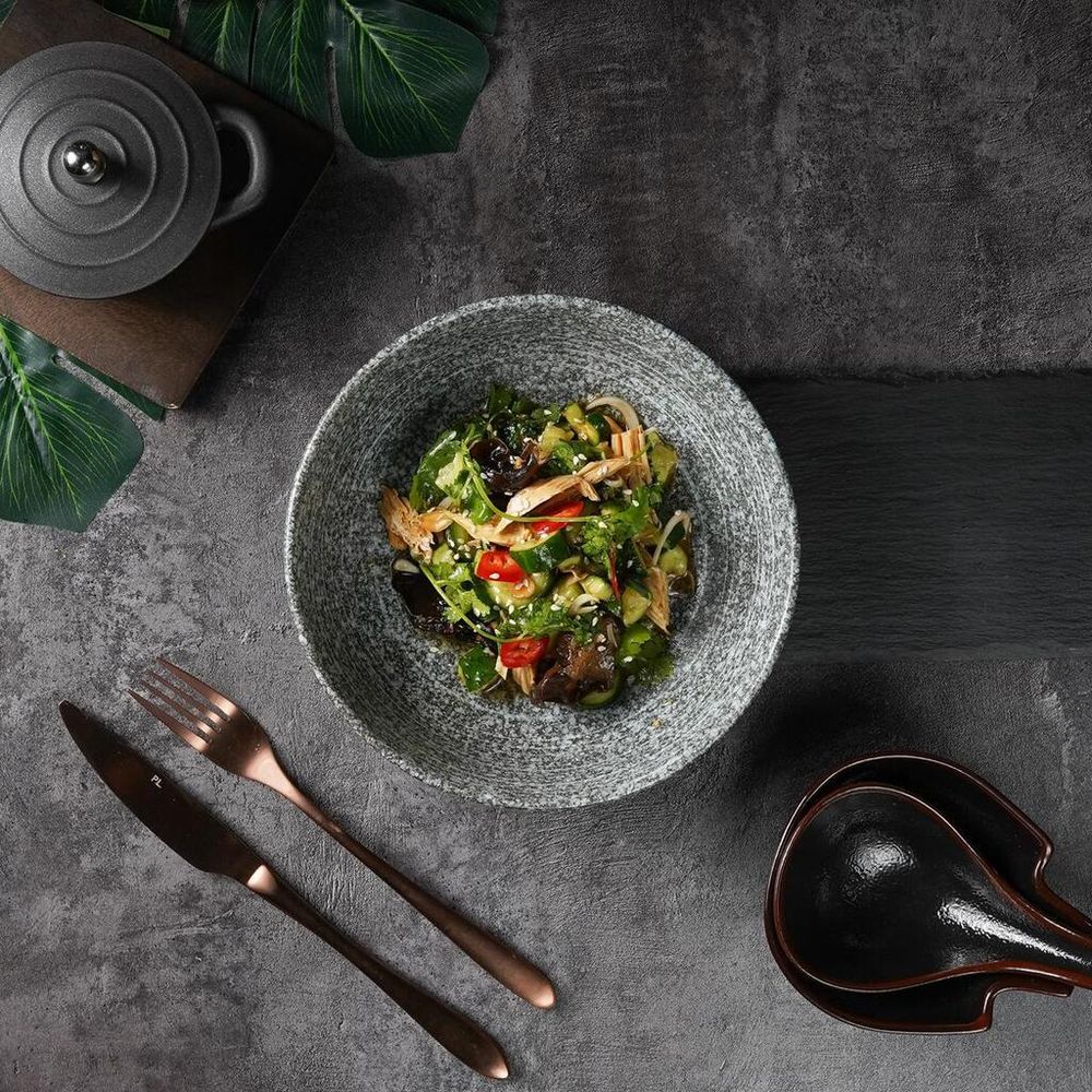 Салатник 900 мл d 20 см h5,4 см глазурь Glossy Stone Untouched Taiga P.L. Proff Cuisine [1]