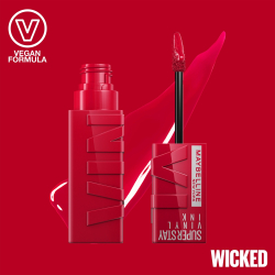 MAYBELLINE NEW YORK SuperStay Vinyl Ink - Стойкая жидкая помада, 4,2 ml