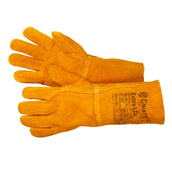 Краги Gward Extra Lux, из спилка, оранжевого цвета, без подкладки