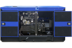 Дизельный генератор ТСС ЭД-24-Т400 с АВР в шумозащитном кожухе на прицепе