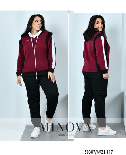 Костюм 21-117-бордо Minova Фото 1