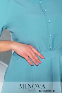 Платье 3174B-голубой Minova