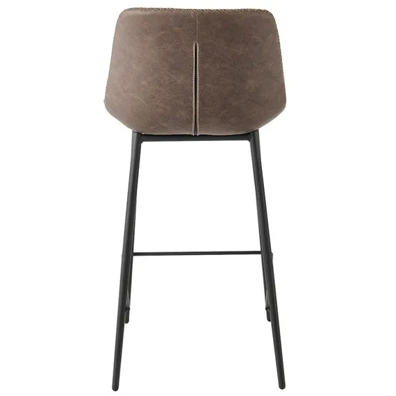 Полубарный стул Narro 66 см, коричневый на черных металлических ножках | Купить в Hallberg.ru