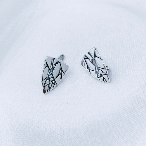 "Пустыня" серьги в серебряном покрытии из коллекции "Этно" от Jenavi с английским замком