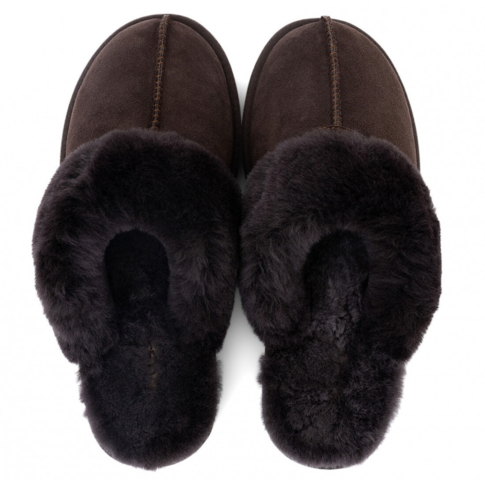 UGG Mens Slippers Scufette Chocolate