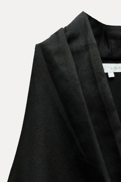 ZARA ТОП ИЗ СМЕСОВОГО ЛЬНА — ZW COLLECTION, ЧЕРНЫЙ