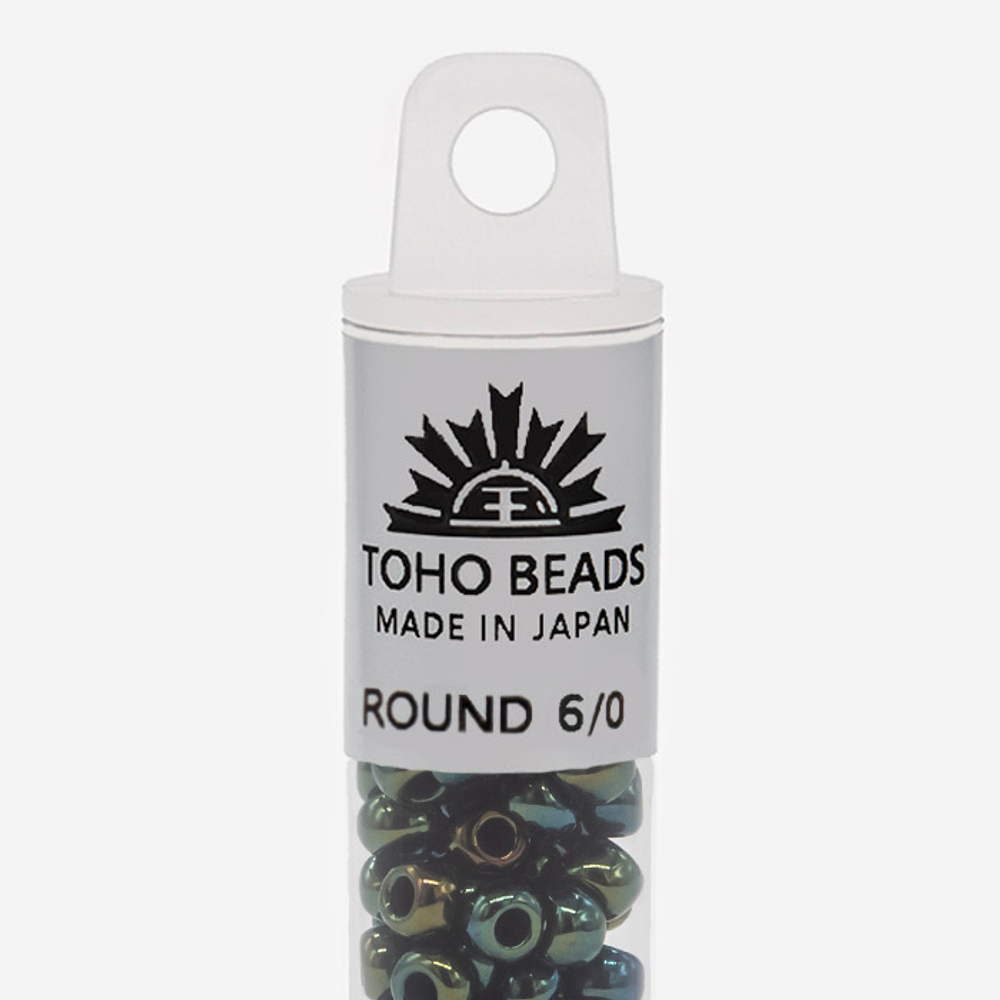 Японский бисер TOHO Round 6/0 (№84), металлизированный, непрозрачный глянцевый