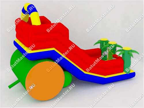 Надувной батут-горка "Прокатись" 8*4*5 м