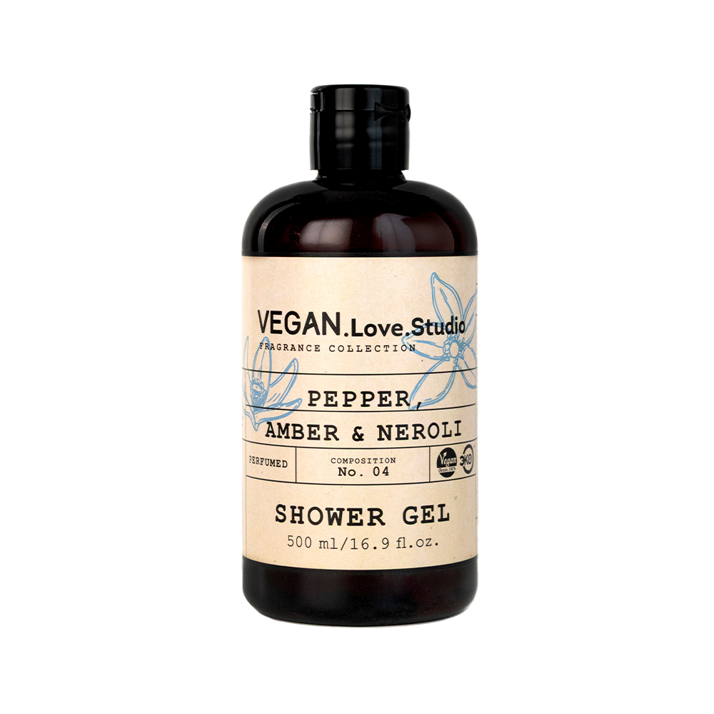 Гель для душа парфюмированный VEGAN.Love.Studio "Pepper, Amber, Neroli", 500 мл
