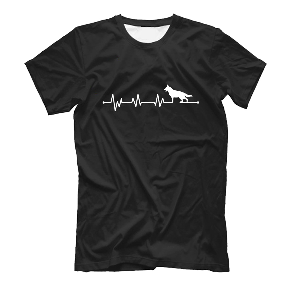 Футболка "Овчарка - сердечный ритм"