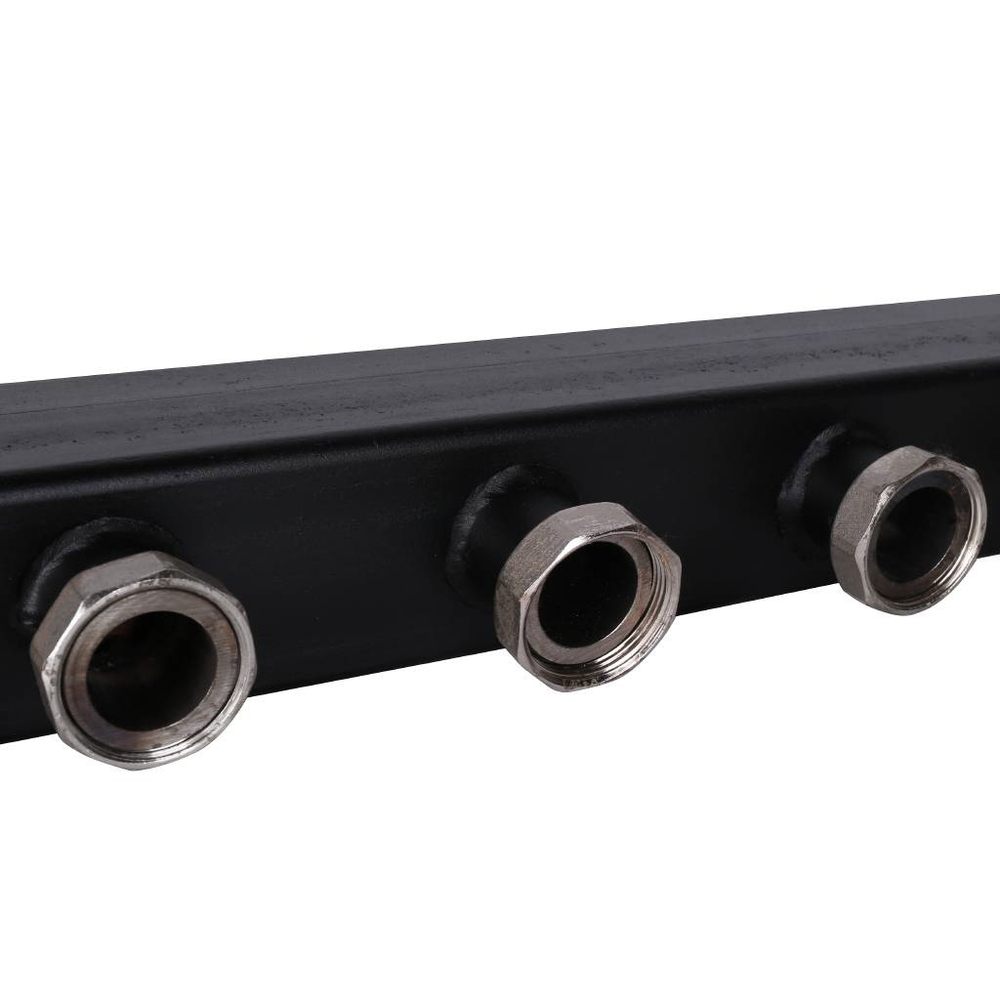 ROMMER Стальной распределительный коллектор на 4 отопительных контура 1 1/2"x1 1/2"