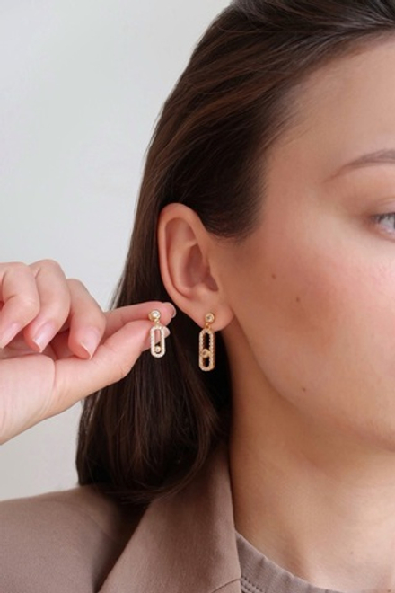 Серьги VUD mini в цвете золото