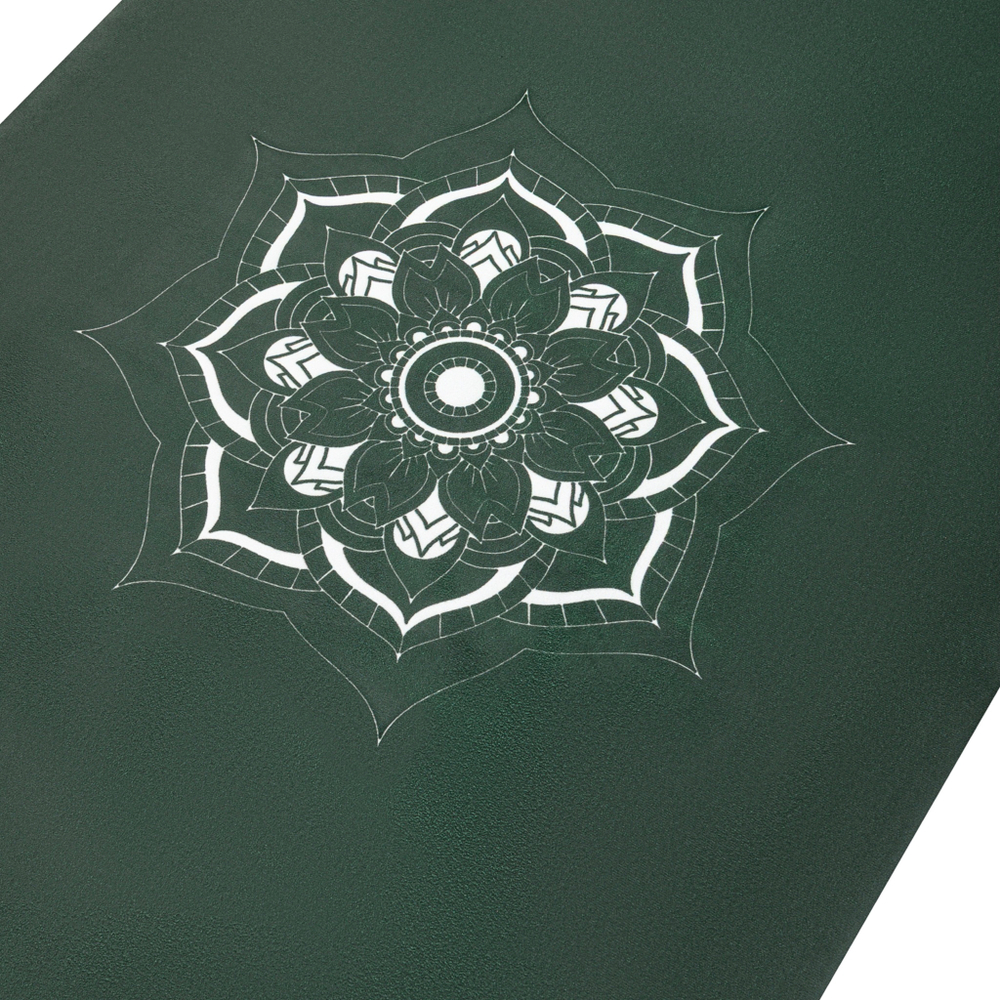Тревел коврик для йоги Mandala Emerald 185*68*0,1 см из микрофибры и каучука (уценка)