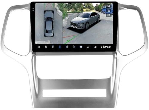 Магнитола для Jeep Grand Cherokee WK2 2010-2013 - Teyes CC3-2K-360 на Android 10, Быстрая, 2K QLED, CarPlay, 4G SIM-слот, 4 камеры в комплекте