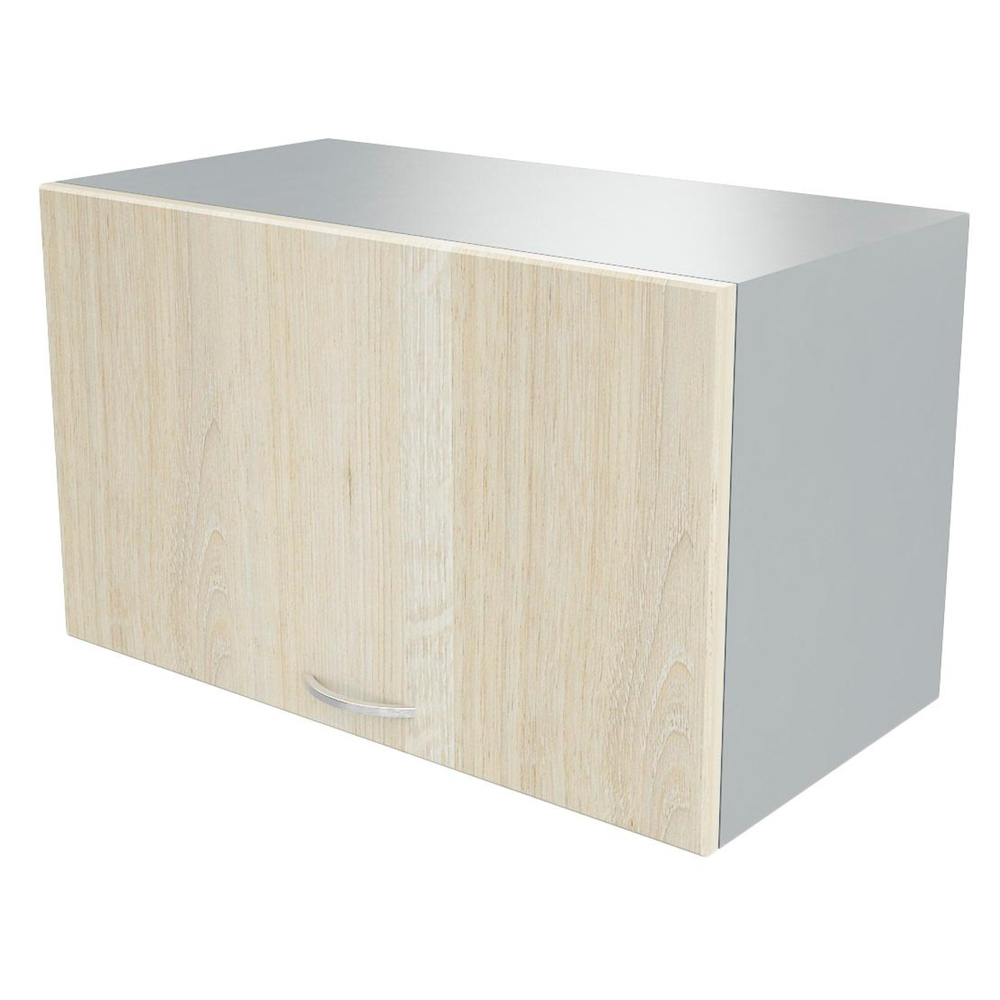 Шкаф КМ_Ринг над фильтром светлый дуб шамони/серый